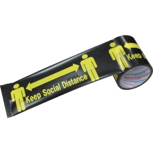 パイオラン 表示テープ Keep Social Distance 表示テープ Keep Social Distance H06SD