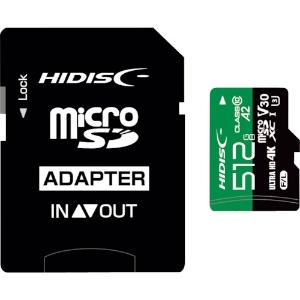 ハイディスク 超高速R170シリーズmicroSDXCカード 512GB 超高速R170シリーズmicroSDXCカード 512GB HDMCSDX512GA2V30PRO