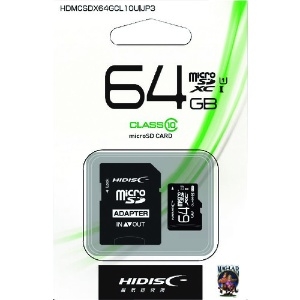 ハイディスク マイクロSD64GB マイクロSD64GB HDMCSDX64GCL10UIJP3