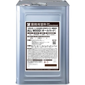 BANーZI 木部・人工木用塗料 ALL WOOD 16kg ウォルナット 15-30D K-ALW/K16E7