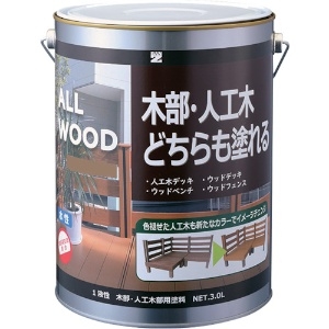 BANーZI 木部・人工木用塗料 ALL WOOD 3L ナチュラル 19-50F 木部・人工木用塗料 ALL WOOD 3L ナチュラル 19-50F K-ALW/L30E1