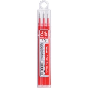 パイロット フリクションボールペン替芯 0.5 赤 単色用3本セット フリクションボールペン替芯 0.5 赤 単色用3本セット LFBKRF30EF3R