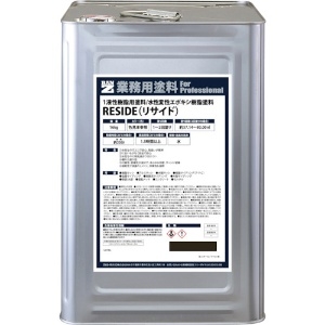 BANーZI 【生産完了品】樹脂・アルミ(サッシ・外壁)用塗料 RESIDE 16kg アッシュグレー 22-30B L-RSD/K16C1