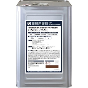 BANーZI 【生産完了品】樹脂・アルミ(サッシ・外壁)用塗料 RESIDE 16kg チーク 09-30F L-RSD/K16E4