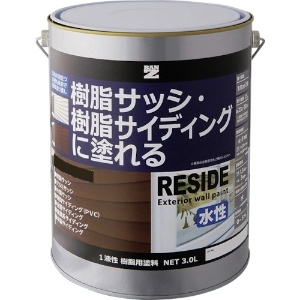 BANーZI 【生産完了品】樹脂・アルミ(サッシ・外壁)用塗料 RESIDE 3L アッシュグレー 22-30B 樹脂・アルミ(サッシ・外壁)用塗料 RESIDE 3L アッシュグレー 22-30B L-RSD/L30C1