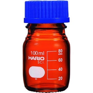 HARIO 耐熱ねじ口瓶(茶) 100ml NBB-100-SCI