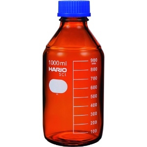 HARIO 耐熱ねじ口瓶(茶) 1000ml NBB-1L-SCI