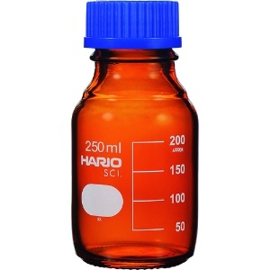 HARIO 耐熱ねじ口瓶(茶) 250ml NBB-250-SCI