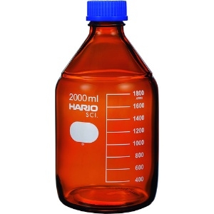 HARIO 耐熱ねじ口瓶(茶) 2000ml NBB-2L-SCI