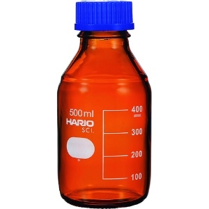 HARIO 耐熱ねじ口瓶(茶) 500ml NBB-500-SCI