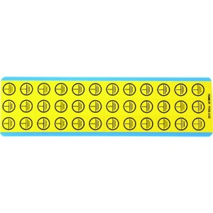 パンドウイット 電気シンボルカード 黒/黄 36マーカー/カード 10カード/パッケージ PESC-J-EC PESC-J-EC