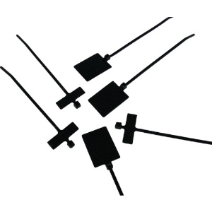 パンドウイット 旗型タイプナイロン結束バンド 耐候性黒 (500本入) PL3M2S-D0