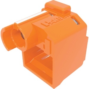 パンドウイット パッチコードロック(LANケーブルロック) オレンジ 10個入り 専用工具1個付き PSL-DCPLRE-OR PSL-DCPLRE-OR