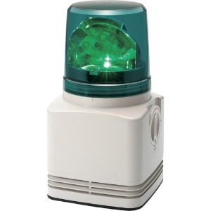 パトライト 電子音内蔵LED回転灯 色:緑 RFT-100A-G