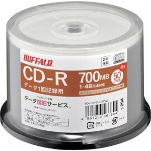 バッファロー 光学メディア CD-R PCデータ用 700MB 法人チャネル向け 50枚+5枚 光学メディア CD-R PCデータ用 700MB 法人チャネル向け 50枚+5枚 RO-CR07D-055PWZ