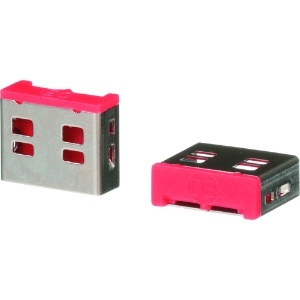 パンドウイット Smartkeeperシリーズ USB Type-A用 セキュリティブロック赤5個入 SKUSBA-V SKUSBA-V