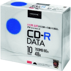 ハイディスク CD-R 10枚スリムケース入り CD-R 10枚スリムケース入り TYCR80YP10SC