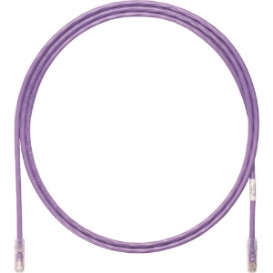 パンドウイット カテゴリ6A UTPパッチコード 24AWG撚り線 ケーブル径:Φ6.4mm 8m 紫 UTP6AX8MVL UTP6AX8MVL