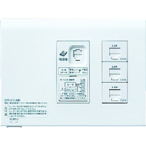 パナソニック 宅内LANパネルひらいてねット4箇所 宅内LANパネルひらいてねット4箇所 WTF35865W