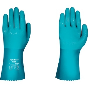アンセル 耐薬品手袋 アルファテック 04-002 XLサイズ 04-002-10