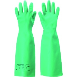 アンセル 耐溶剤作業手袋 アルファテック ソルベックス厚手ロング 37-185 Sサイズ 37-185-7