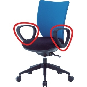 アイリスチトセ 【生産完了品】回転椅子3DA ループ肘 回転椅子3DA ループ肘 3DA-M1