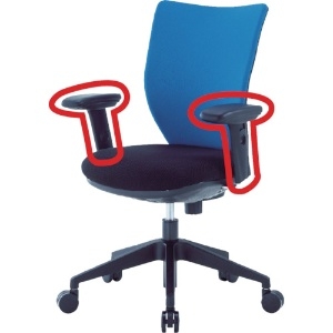 アイリスチトセ 【生産完了品】回転椅子3DA 可動肘 回転椅子3DA 可動肘 3DA-M2