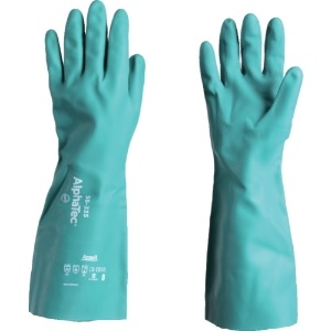 アンセル 耐薬品手袋 アルファテック 58-335 XLサイズ 58-335-10