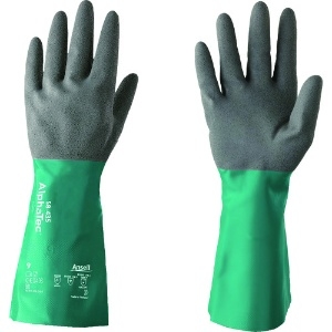 アンセル 耐薬品手袋 アルファテック 58-435 XLサイズ 58-435-10