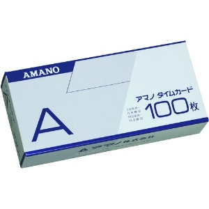 アマノ タイムカードA (100枚入) タイムカードA (100枚入) A-CARD