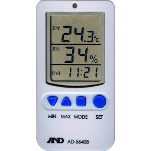 A&D 【受注生産品】温湿度計 AD5640B 一般(ISO)校正付(検査成績書+トレサビリティ体系図) AD5640B-00A00