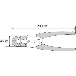 エビ 【生産完了品】アルミプチクリッパー 280mm アルミプチクリッパー 280mm APK28 画像2