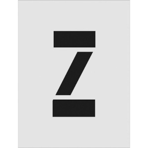 IM ステンシル Z 文字サイズ250×125mm ステンシル Z 文字サイズ250×125mm AST-Z250125