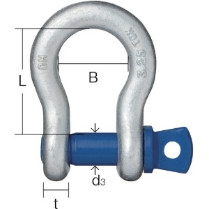 OH 鍛造シャックル弓型 使用荷重3.25t BC-32T