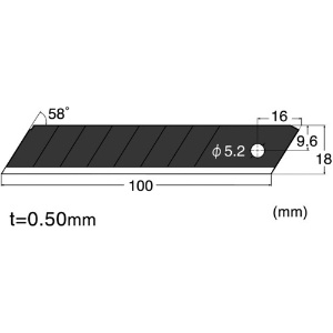 NT 替刃L型超鋭角黒刃10枚入り 替刃L型超鋭角黒刃10枚入り BL13P 画像2