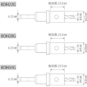 エビ バイメタルホルソー Bセット バイメタルホルソー Bセット BOHBSET 画像2