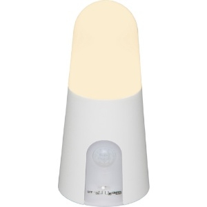 IRIS 乾電池式LED屋内センサーライト ホワイト スタンドタイプ 電球色 乾電池式LED屋内センサーライト ホワイト スタンドタイプ 電球色 BSL40SL-WV2