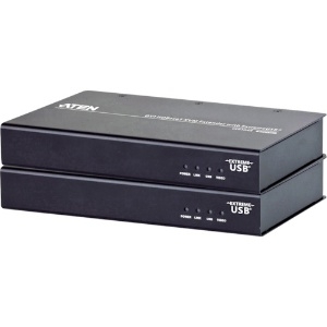 ATEN KVMエクステンダー USB/DVI対応(1920×1200@100m)(HDBaseT class A、ExtremeUSB対応) CE610A