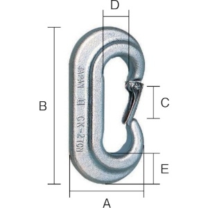 OH Cカン 安全レバー付 使用荷重2000Kg CK-20S