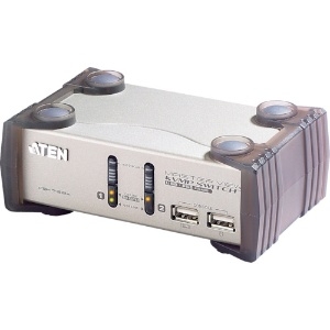 ATEN KVMP[[TM上]]スイッチ 2ポート/USB/VGA/オーディオ/USB2.0ハブ2ポート CS1732A