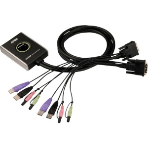 ATEN KVMPスイッチ 2ポート/DVI/USB/オーディオ CS682