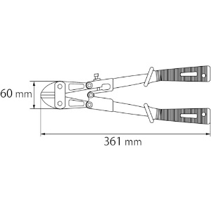 エビ ボルトクリッパー 350mm ボルトクリッパー 350mm EBC350 画像2