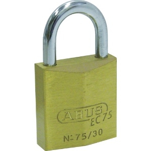 ABUS 真鍮南京錠 EC75-30 ディンプルシリンダー バラ番 EC75-30-KD