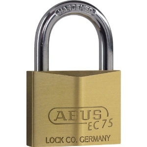 ABUS 真鍮南京錠 EC75-50 ディンプルシリンダー バラ番 EC75-50-KD