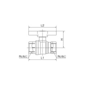 オンダ製作所 FF型(フルボア) Rc1 1/2 Tハンドル FF型(フルボア) Rc1 1/2 Tハンドル FF-T40 画像2