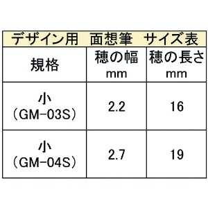 あかしや 面想筆 小 面想筆 小 GM-03S 画像2