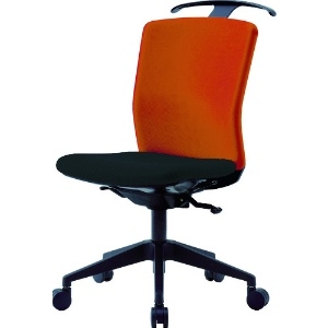 アイリスチトセ 【生産完了品】ハンガー付回転椅子(シンクロロッキング) オレンジ/ブラック ハンガー付回転椅子(シンクロロッキング) オレンジ/ブラック HG-X-CKR-S46M0-F-OG