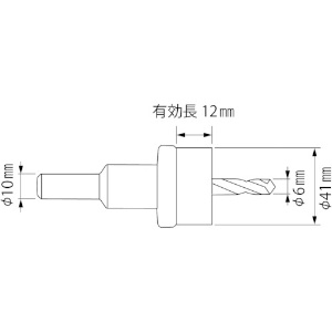 エビ 超硬ホルソー(薄板用) HO41S 超硬ホルソー(薄板用) HO41S HO-41S 画像2