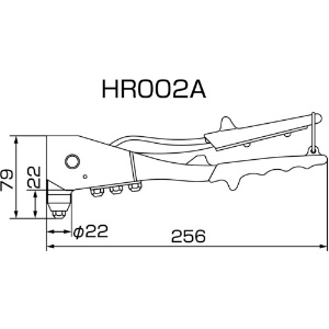 エビ ハンドリベッター(横型) ハンドリベッター(横型) HR002A 画像4