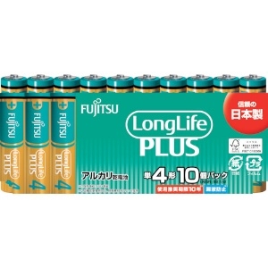 富士通 【販売終了】アルカリ乾電池単4 Long Life Plus 10個パック アルカリ乾電池単4 Long Life Plus 10個パック LR03LP(10S)